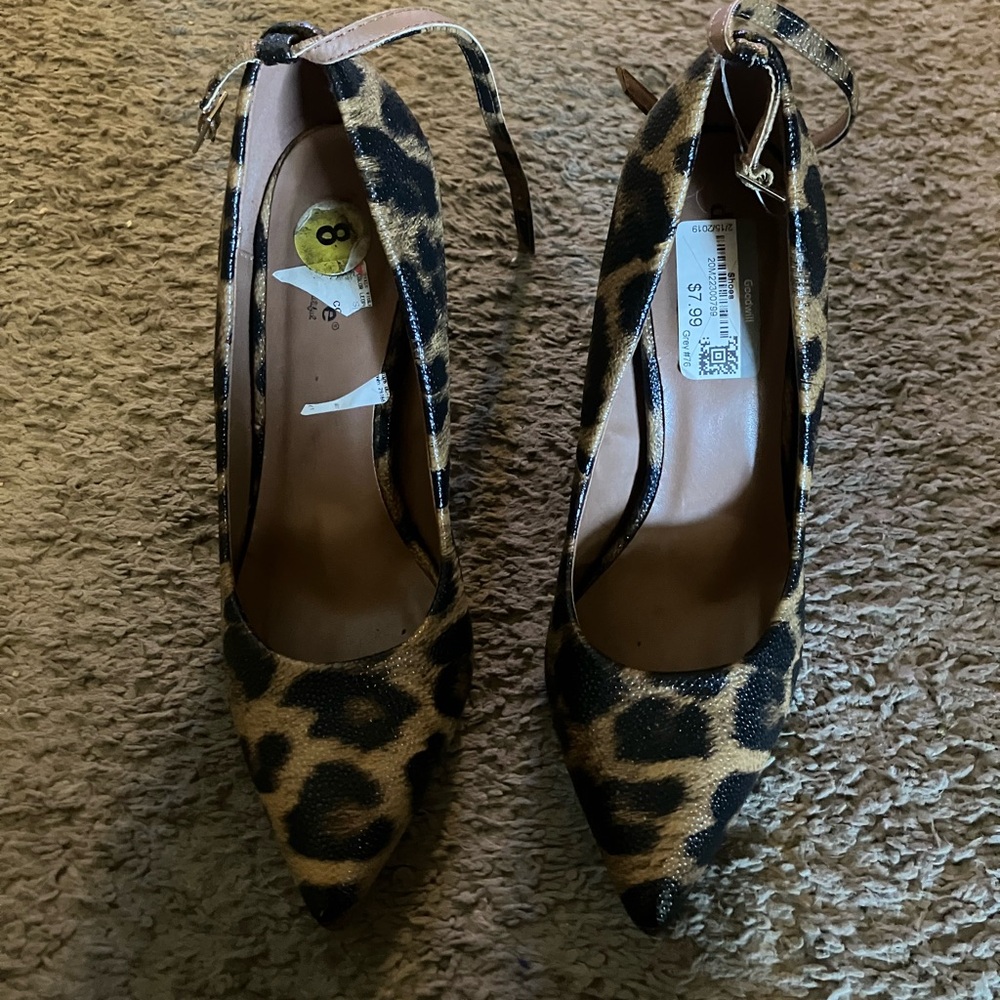 Leopard print heels